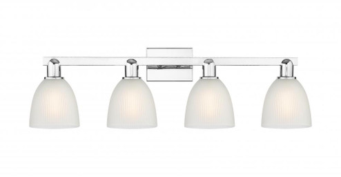 Castile - 4 Light - 33 inch - Polished Chrome - Bath Vanity Light (3442|716-4W-PC-G381)