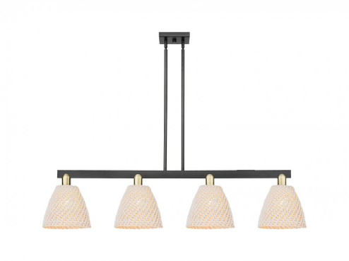 Bristol Natural - 4 Light - 52 inch - Black Antique Brass - Stem hung - Island Light (3442|716-4I-BAB-NBD-9-NAT)