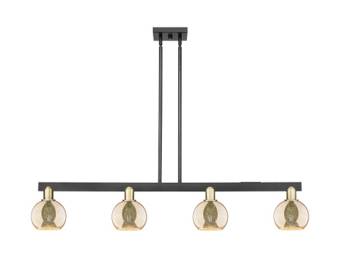 Athens - 4 Light - 49 inch - Black Antique Brass - Stem hung - Island Light (3442|716-4I-BAB-G128-6)