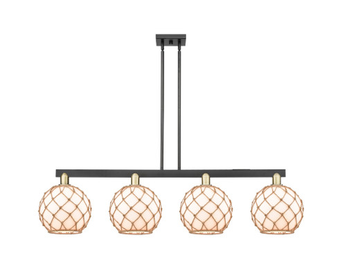 Athens - 4 Light - 53 inch - Black Antique Brass - Stem hung - Island Light (3442|716-4I-BAB-G121-10)