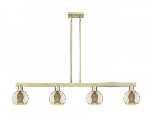 Athens - 4 Light - 49 inch - Antique Brass - Stem hung - Island Light (3442|716-4I-AB-G128-6)