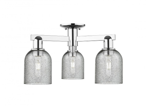 Caledonia - 3 Light - 23 inch - Polished Chrome - Semi-Flush Mount (3442|716-3F-PC-G257)
