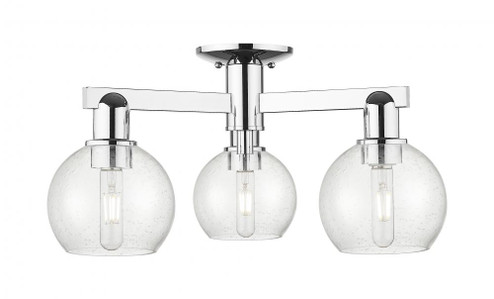 Athens - 3 Light - 23 inch - Polished Chrome - Semi-Flush Mount (3442|716-3F-PC-G124-6)