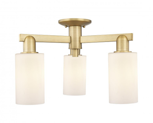Clymer - 3 Light - 21 inch - Brushed Brass - Semi-Flush Mount (3442|716-3F-BB-G801)