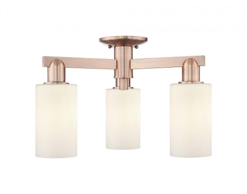 Clymer - 3 Light - 21 inch - Antique Copper - Semi-Flush Mount (3442|716-3F-AC-G801)