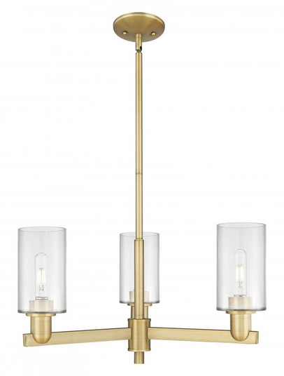 Clymer - 3 Light - 26 inch - Brushed Brass - Stem hung - Pendant (3442|716-3CR-BB-G802)