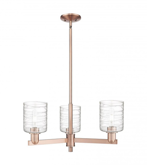Cobbleskill - 3 Light - 27 inch - Antique Copper - Stem hung - Pendant (3442|716-3CR-AC-G1113)