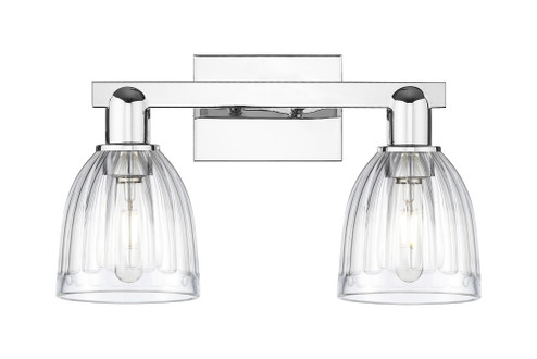 Brookfield - 2 Light - 17 inch - Polished Chrome - Bath Vanity Light (3442|716-2W-PC-G442)