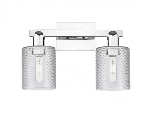 Cobbleskill - 2 Light - 16 inch - Polished Chrome - Bath Vanity Light (3442|716-2W-PC-G112)