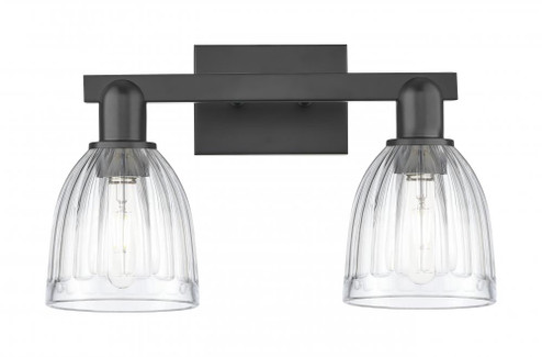 Brookfield - 2 Light - 17 inch - Matte Black - Bath Vanity Light (3442|716-2W-BK-G442)
