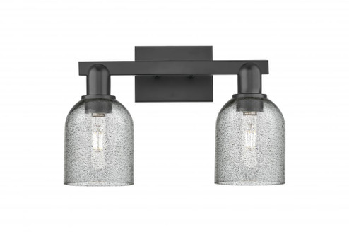 Caledonia - 2 Light - 16 inch - Matte Black - Bath Vanity Light (3442|716-2W-BK-G257)