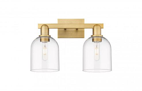 Bella - 2 Light - 17 inch - Brushed Brass - Bath Vanity Light (3442|716-2W-BB-G558-6CL)