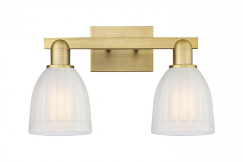 Brookfield - 2 Light - 17 inch - Brushed Brass - Bath Vanity Light (3442|716-2W-BB-G441)