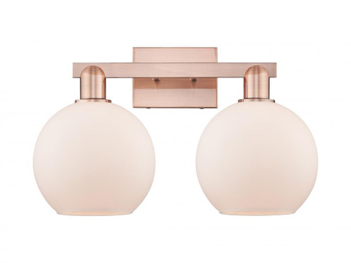 Athens - 2 Light - 19 inch - Antique Copper - Bath Vanity Light (3442|716-2W-AC-G121-8)