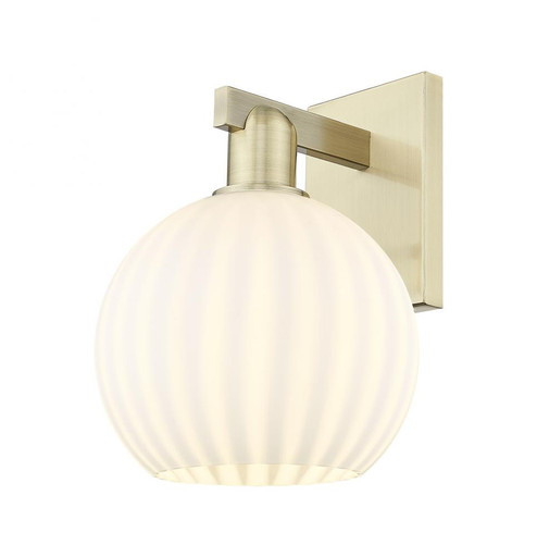 White Venetian - 1 Light - 8 inch - Antique Brass - Sconce (3442|716-1W-AB-G1217-8WV)