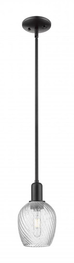 Salina - 1 Light - 6 inch - Matte Black - Stem hung - Mini Pendant (3442|716-1S-BK-G292)