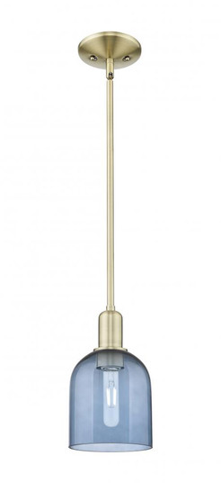 Bella - 1 Light - 6 inch - Antique Brass - Stem hung - Mini Pendant (3442|716-1S-AB-G558-6BL)