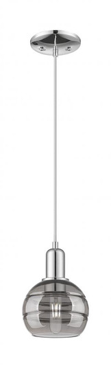 Rochester - 1 Light - 6 inch - Polished Chrome - Cord hung - Mini Pendant (3442|716-1P-PC-G556-6SM)
