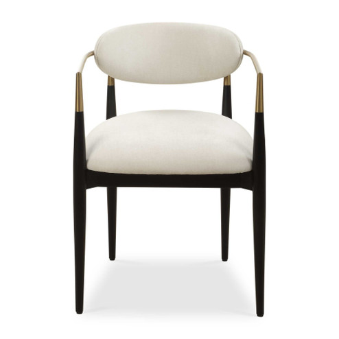 Uttermost Moxie White Dining Arm Chair (85|23927)