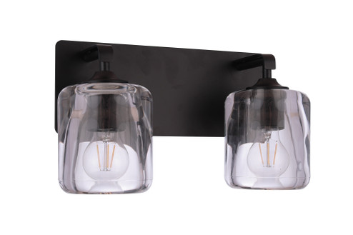 Andie 2 Light Vanity in Flat Black (20|20614FB2)