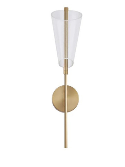 Mulberry 24-in Brushed Gold/Light Guide Dimmable LED Wall Sconce (461|WS62524-BG/LG-UNV)