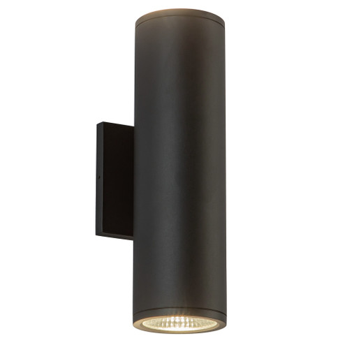 Nordic 12-in (3-in Dia.) Black LED Exterior Wall (461|EW264212-BK)