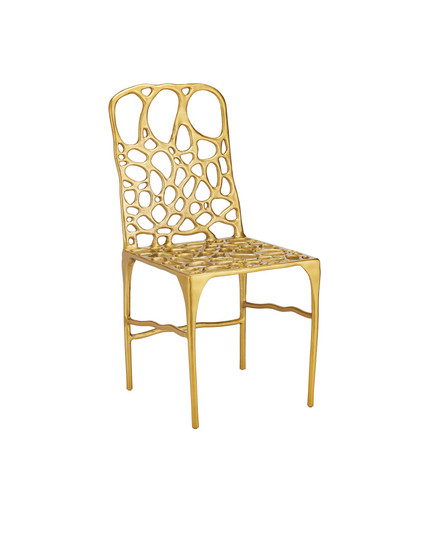 Honeycomb Gold Side Chair (92|4000-0231)