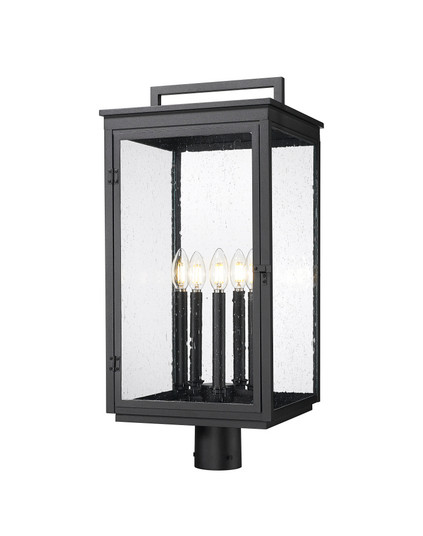 5 Light Outdoor Post Mount Fixture (276|5019PHXLR-BK)