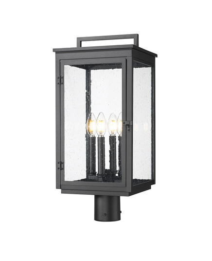 4 Light Outdoor Post Mount Fixture (276|5019PHBR-BK)