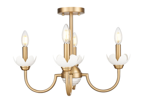 4 Light Semi Flush Mount (276|352-4SF-MGLD)