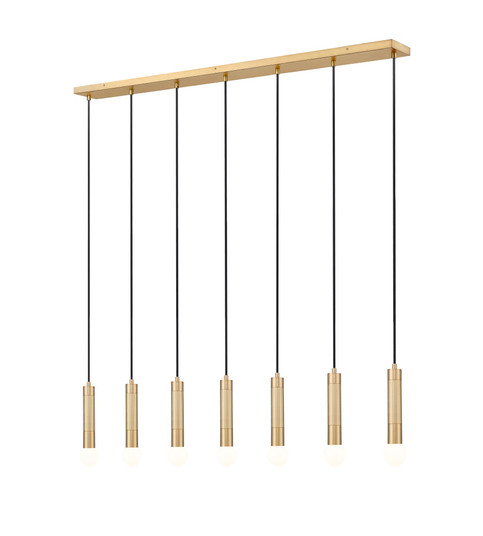 7 Light Linear Chandelier (276|1956P-7L-MGLD)
