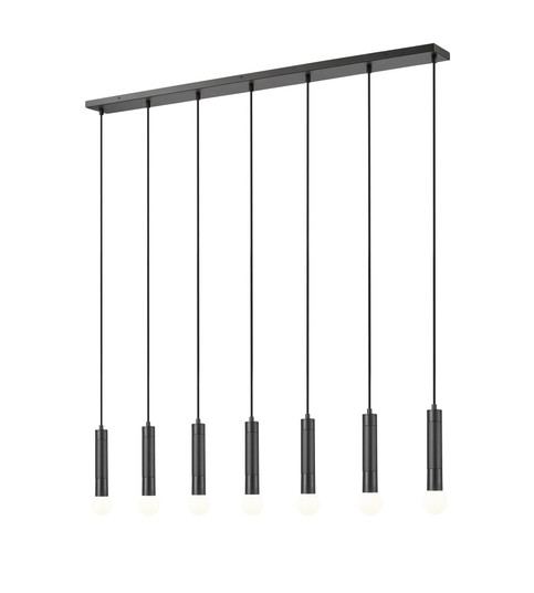 7 Light Linear Chandelier (276|1956P-7L-MB)