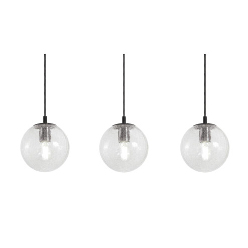 Palla 3 Light Linear Pendant,60W,BK (1|PLAP07MBBKLNR3)