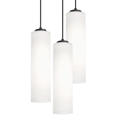 Leo 3 Light Round Pendant, 120V, 60W, BK (1|LEOP0412MBBKRND3)