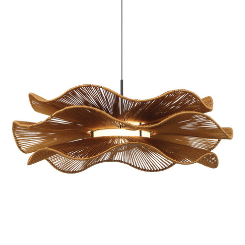 Wry Lighting Whisper Integrated LED Pendant in Latte Rope (36|6300-24 LAT)