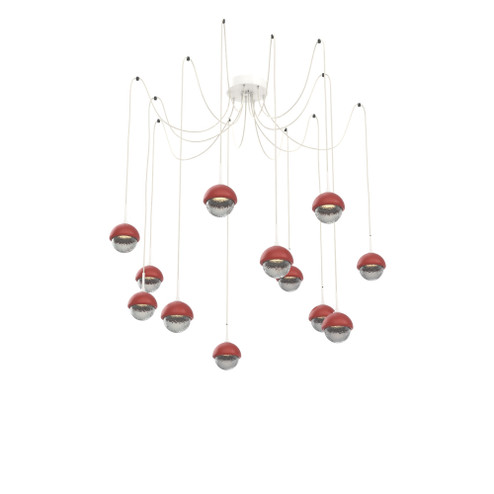 Cabochon Round 12pc Swag Multi-Pendant (1289|SCB0093-12-WI-S-C01-L1-RE)