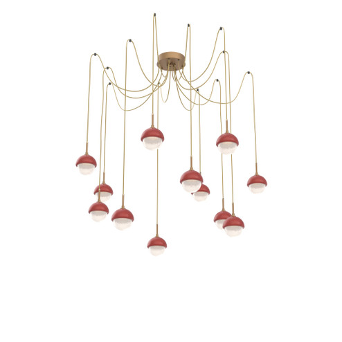 Cabochon Round 12pc Swag Multi-Pendant (1289|SCB0093-12-NB-WL-C01-L3-RE)