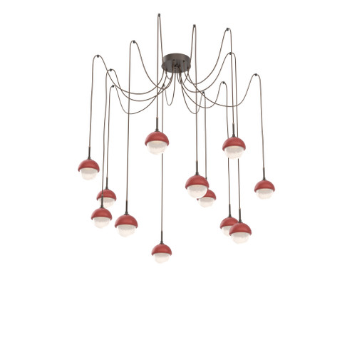 Cabochon Round 12pc Swag Multi-Pendant (1289|SCB0093-12-FB-WL-C01-L3-RE)