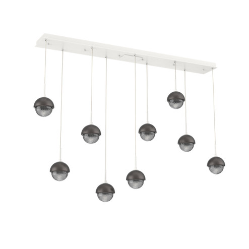 Cabochon Linear 9pc Multi-Pendant (1289|PLB0093-09-WI-S-C01-L3-GP)