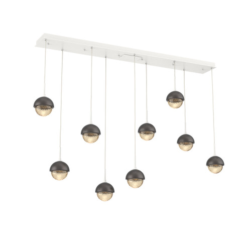 Cabochon Linear 9pc Multi-Pendant (1289|PLB0093-09-WI-A-C01-L3-GP)