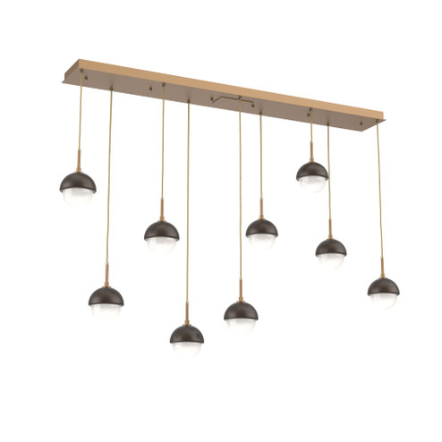 Cabochon Linear 9pc Multi-Pendant (1289|PLB0093-09-NB-WL-C01-L3-FB)