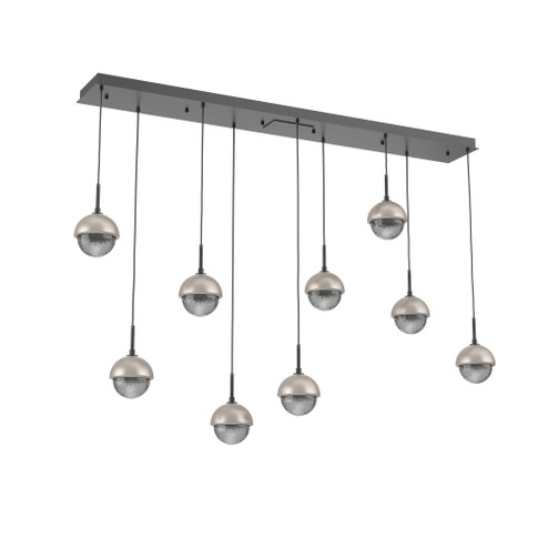 Cabochon Linear 9pc Multi-Pendant (1289|PLB0093-09-MB-S-C01-L3-BS)