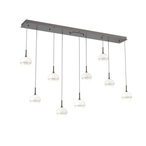 Cabochon Linear 9pc Multi-Pendant (1289|PLB0093-09-GP-WL-C01-L3-WI)