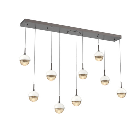 Cabochon Linear 9pc Multi-Pendant (1289|PLB0093-09-GP-A-C01-L3-WI)