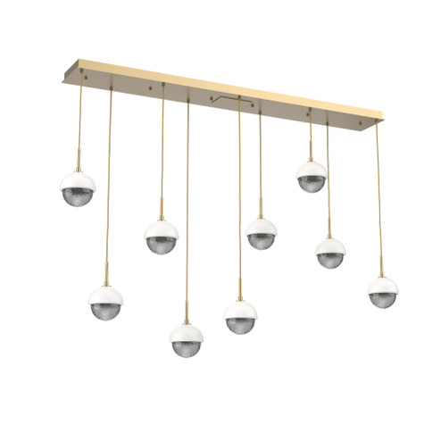 Cabochon Linear 9pc Multi-Pendant (1289|PLB0093-09-GB-S-C01-L1-WI)