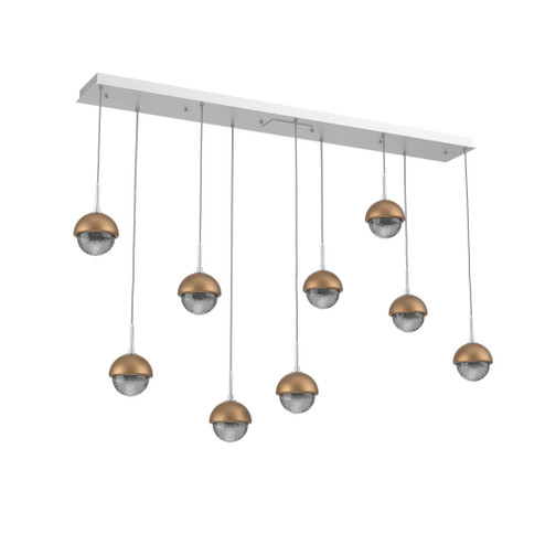 Cabochon Linear 9pc Multi-Pendant (1289|PLB0093-09-CS-S-C01-L1-NB)