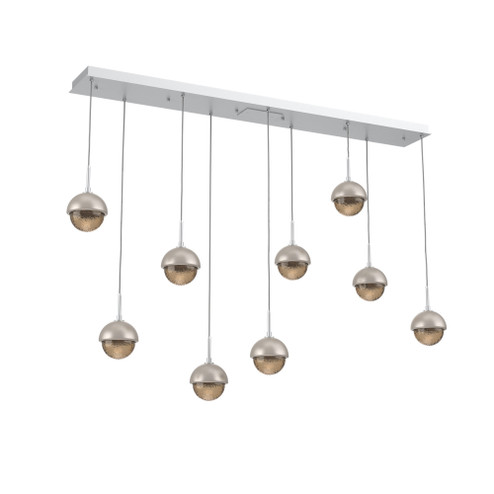 Cabochon Linear 9pc Multi-Pendant (1289|PLB0093-09-CS-B-C01-L1-BS)