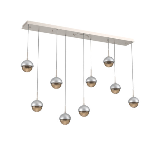 Cabochon Linear 9pc Multi-Pendant (1289|PLB0093-09-BS-B-C01-L1-CS)