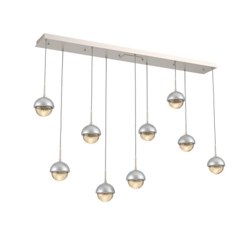 Cabochon Linear 9pc Multi-Pendant (1289|PLB0093-09-BS-A-C01-L3-CS)