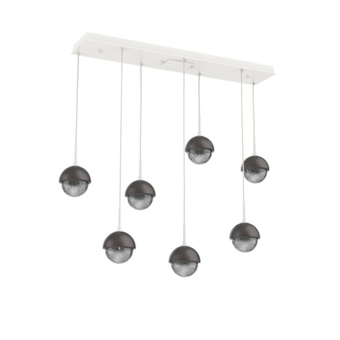 Cabochon Linear 7pc Multi-Pendant (1289|PLB0093-07-WI-S-C01-L3-GP)